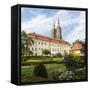 Poland, Wroclaw, Wroclaw Cathedral, Garden-Roland T. Frank-Framed Stretched Canvas