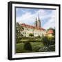 Poland, Wroclaw, Wroclaw Cathedral, Garden-Roland T. Frank-Framed Photographic Print