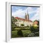 Poland, Wroclaw, Wroclaw Cathedral, Garden-Roland T. Frank-Framed Photographic Print