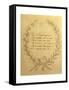 Poland, Zelazowa Wola, Verses Written by Frederic Chopin at 6 Years of Age and Dedicated to Father-null-Framed Stretched Canvas