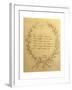 Poland, Zelazowa Wola, Verses Written by Frederic Chopin at 6 Years of Age and Dedicated to Father-null-Framed Giclee Print