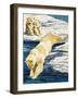 Polar Bear and Cubs-null-Framed Giclee Print