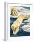Polar Bear and Cubs-null-Framed Giclee Print