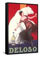 Polar Bear and Flamenco Dancer-null-Framed Stretched Canvas