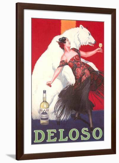 Polar Bear and Flamenco Dancer-null-Framed Art Print