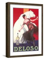 Polar Bear and Flamenco Dancer-null-Framed Art Print