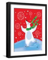 Polar Bear Arabesque-Teresa Woo-Framed Art Print