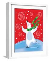 Polar Bear Arabesque-Teresa Woo-Framed Art Print