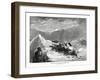 Polar Bear Attacked by Eskimo Dogs, 1877-null-Framed Giclee Print
