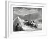 Polar Bear Attacked by Eskimo Dogs, 1877-null-Framed Giclee Print