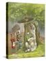 Polar Bear Being Fed Ice Cream Sundae by Children-Richard Andre-Stretched Canvas