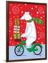 Polar Bear & Bicicle-Teresa Woo-Framed Art Print