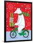 Polar Bear & Bicicle-Teresa Woo-Framed Art Print