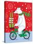 Polar Bear & Bicicle-Teresa Woo-Stretched Canvas