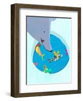 Polar Bear Christmas-A Richard Allen-Framed Giclee Print