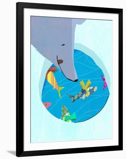 Polar Bear Christmas-A Richard Allen-Framed Giclee Print