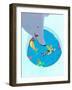 Polar Bear Christmas-A Richard Allen-Framed Giclee Print