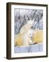 Polar Bear Cubs on Mother-null-Framed Photographic Print