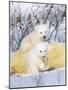 Polar Bear Cubs on Mother-null-Mounted Photographic Print