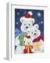 Polar Bear family with Presents-MAKIKO-Framed Giclee Print