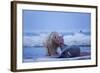 Polar Bear Feeding on Walrus, Hudson Bay, Nunavut, Canada-Paul Souders-Framed Photographic Print