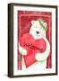 Polar Bear Heart Welcome-Melinda Hipsher-Framed Giclee Print