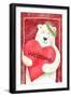 Polar Bear Heart Welcome-Melinda Hipsher-Framed Giclee Print