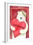 Polar Bear Heart Welcome-Melinda Hipsher-Framed Giclee Print