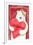 Polar Bear Heart Welcome-Melinda Hipsher-Framed Giclee Print