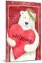Polar Bear Heart Welcome-Melinda Hipsher-Mounted Giclee Print