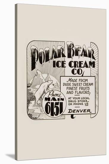 Polar Bear Ice Cream Company-null-Stretched Canvas