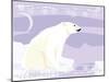 Polar Bear in a Decorative Illustration-Artistan-Mounted Art Print