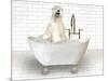 Polar Bear In Bathtub-Matthew Piotrowicz-Mounted Art Print