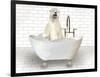 Polar Bear In Bathtub-Matthew Piotrowicz-Framed Art Print