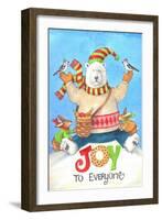 Polar Bear Joy to Everyone-Melinda Hipsher-Framed Giclee Print