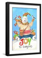 Polar Bear Joy to Everyone-Melinda Hipsher-Framed Giclee Print