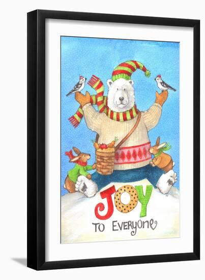 Polar Bear Joy to Everyone-Melinda Hipsher-Framed Giclee Print