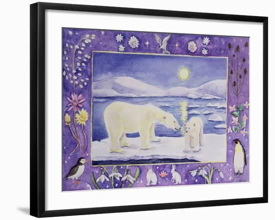 Polar Bear (Month of January from a Calendar)-Vivika Alexander-Framed Giclee Print