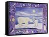 Polar Bear (Month of January from a Calendar)-Vivika Alexander-Framed Stretched Canvas