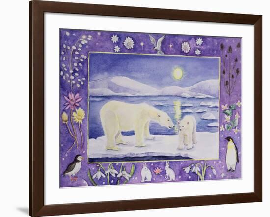 Polar Bear (Month of January from a Calendar)-Vivika Alexander-Framed Giclee Print