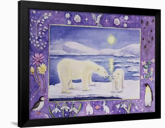 Polar Bear (Month of January from a Calendar)-Vivika Alexander-Framed Giclee Print