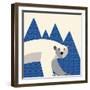 polar bear mountain-null-Framed Giclee Print