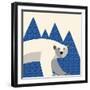polar bear mountain-null-Framed Giclee Print