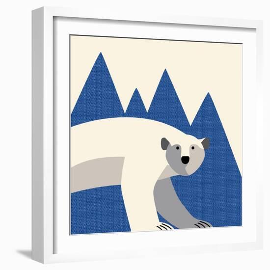 polar bear mountain-null-Framed Giclee Print