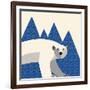 polar bear mountain-null-Framed Giclee Print