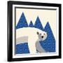 polar bear mountain-null-Framed Giclee Print