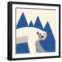 polar bear mountain-null-Framed Giclee Print