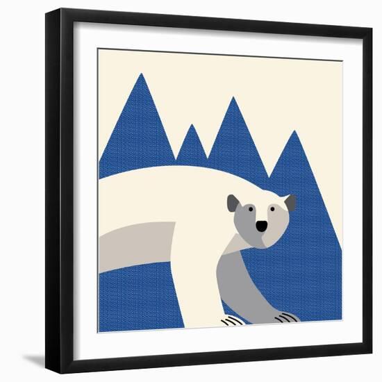 polar bear mountain-null-Framed Giclee Print