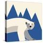 polar bear mountain-null-Stretched Canvas