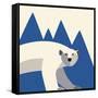 polar bear mountain-null-Framed Stretched Canvas
